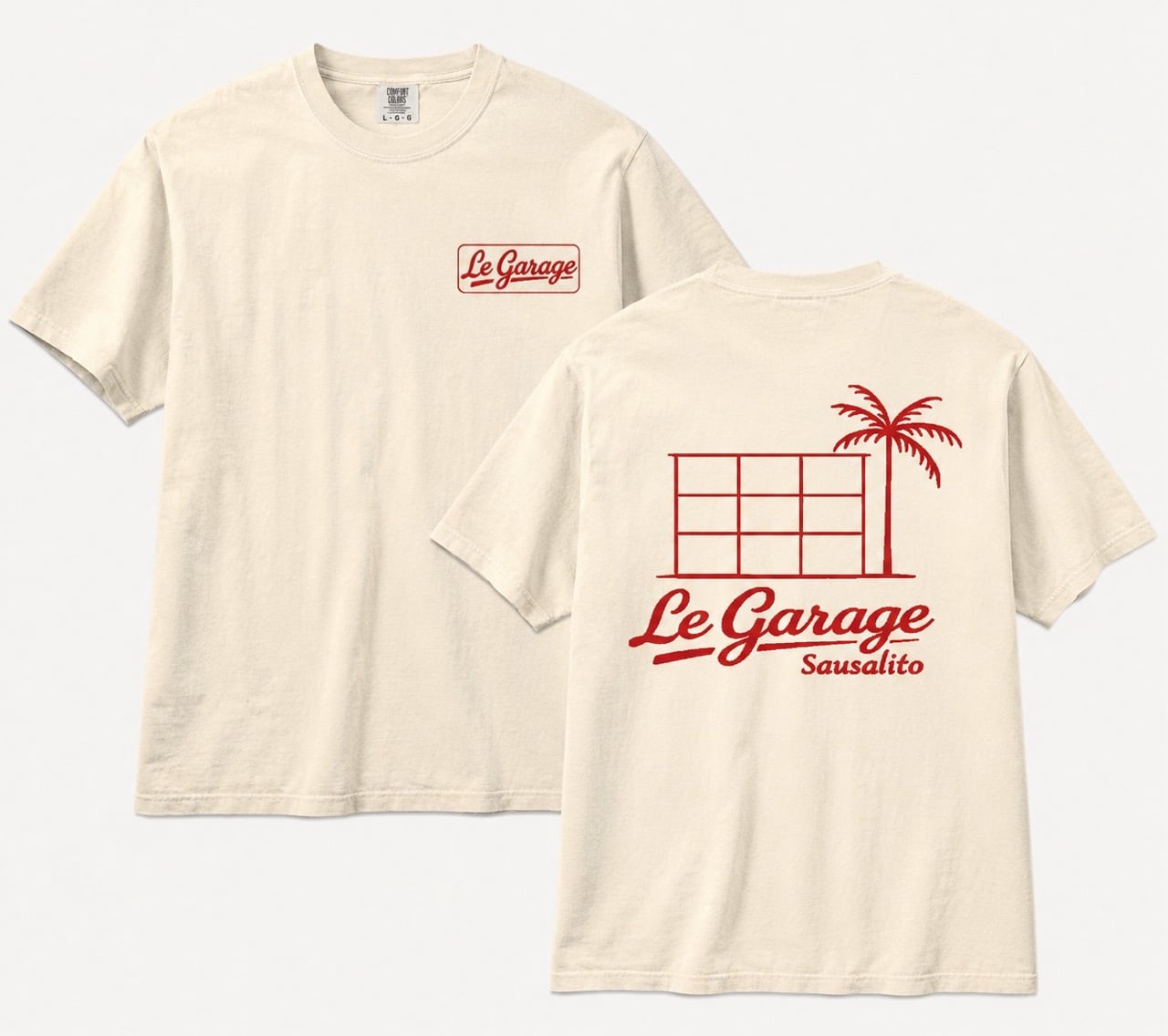Le Garage Bistro Heavy Weight Tee Shirt